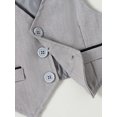 thumbnail image 6 of WESIDOM Infant Boy Clothes 0-18 Months Infant Gentleman Outfits Dress Shirt Bowtie Vest Pants 4pcs, 6 of 10
