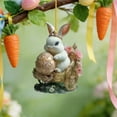thumbnail image 2 of DefiDgd Easter Bunny Hanging Ornament,2D Flat Acrylic Colorful Rabbit Egg Pendant Spring Hanging Ornament for Party Home Window Door Hanging Decoration(H), 2 of 6