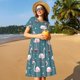 thumbnail image 4 of Disketp Flamingo para Vestido de Manga Corta para Mujeres, Vestidos de Verano para Mujeres, Casual y Holgado para la Playa, 4 of 6