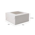 thumbnail image 4 of Caja de pastelería, embalaje para postres, tartas, cartón blanco, caja de cartón Kraft, 4 of 5