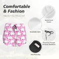 thumbnail image 4 of Rateoe Beautiful Swans Printed 2 in 1 Women's Workout Shorts for Athletic Gym Running Shorts with Phone Pockets-Large, 4 of 7
