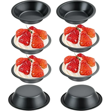 4 Pcs Mini Pie Pans Non-stick Baking Molds Practical Bread Molds (Black)~Clearance