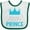 White and Green, variant on Inktastic Prince, Little Prince, King, Crown, Baby Boy Boys Baby Bib