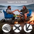 thumbnail image 5 of ABORON Oversized Camping Chair Folding Chair, 2-Pack Outdoor Portable Camping Chairs with Cooler Bag for Adults, Fully Padded Folding Chairs Outdoor Sports, Lawn Chair 500 LBS Capacity, 5 of 9