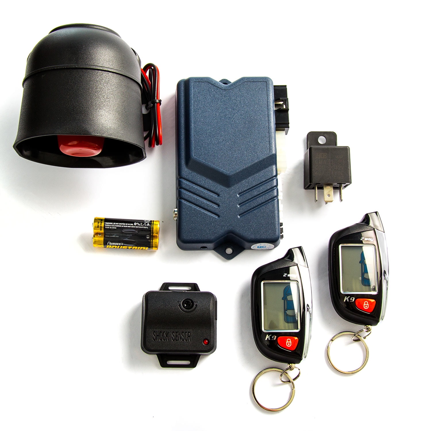 2-Way Car Alarm Security Alarm with LCD Status Display and Remote Engine Start for Dodge//Nissan SX 2.0 Altima GT-R Juke Leaf Lucino