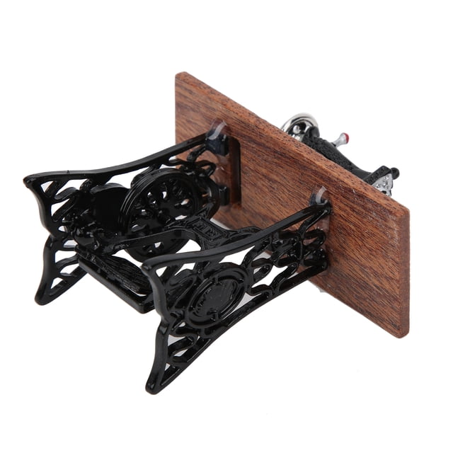 Muebles de Casa de Muñecas 1/12 Accesorios de Muebles de Mácina de Costura Mini Dollhouse Dollhouse Accesorios de Madera para Mañecas para Casa de Muñecas