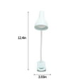 RKZDSR ClipOn Desk Lamp 16 LED Reading Light with Button Control Battery Operated Bedside