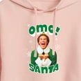thumbnail image 3 of ELF - Christmas Omg Santa  - Juniors Cropped Pullover Hoodie, 3 of 5