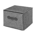 thumbnail image 1 of stanreset Cotton Linen Hanging Closet Multi Layers Pockets Clothes Organizer Bag Folding Shelves Dual Hooks Wardrobe Sorting Rack Gray Drawer, 1 of 1