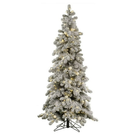 Vickerman Flocked Kodiak Pre-lit Christmas Tree