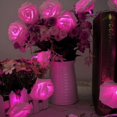 thumbnail image 2 of Guirnalda de luces LED con forma de rosa, 20 luces LED, decoración navideña para interiores, para el hogar, San Valentín, 2 of 4