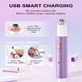 thumbnail image 5 of FACEGA Nose Hair Trimmer for Women,4-in-1 Painless Multifunctional Hair Device,Purple, 5 of 7