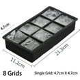 thumbnail image 3 of DEKAXID 8/15 - Molde cuadrado para cubitos de hielo de silicona de grado alimenticio, tamaño grande, para hacer cubitos de hielo, para bar, pub, vino, modelo 2023, 3 of 5