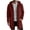 Wine, variant on Xaqiouau Men's Hooded Full Zip Longline Sweatshirt Jacket Solid Color Casual Coat with Pockets Drawstring Winter Everyday Outerwear Khaki XXXL
