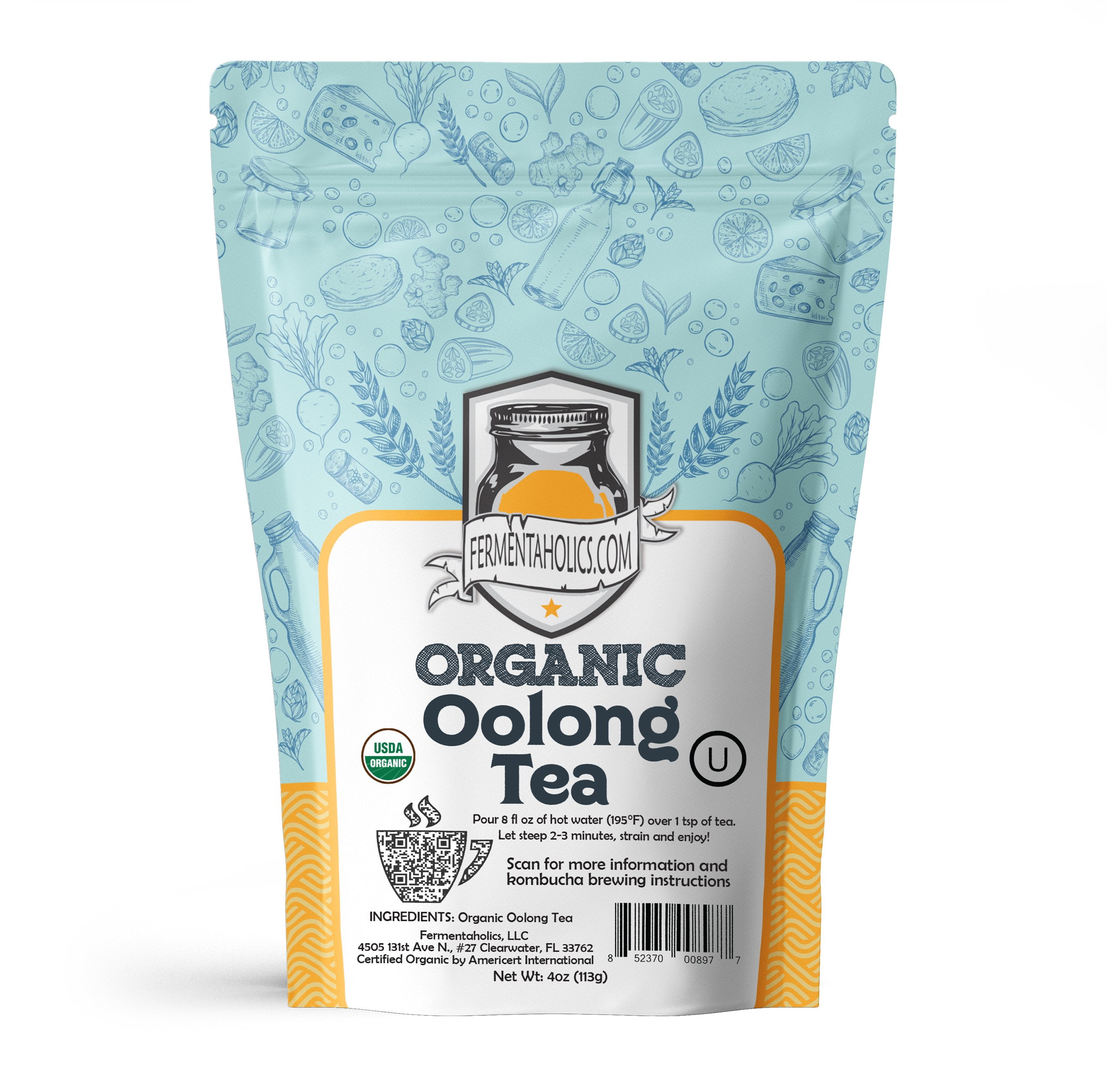 Fermentaholics USDA Certified Organic Loose Leaf Oolong Tea