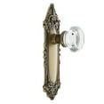 thumbnail image 4 of Nostalgic Warehouse Vicwal_Prv_238_Nk Waldorf Lead Crystal Privacy Door Knob Set - Nickel, 4 of 4