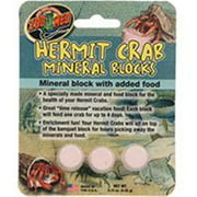 Zoo Med Laboratories Inc-Hermit Crab Mineral Blocks With Added Food 3 Blocks HC-62