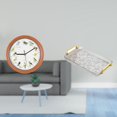 thumbnail image 2 of Reloj de pared,Reloj de pared con pájaro cantor Relojes de pared con pájaros,Relojes de pájaros con sonido Reloj decorativo que canta,Bandeja para servir,Bandeja de cocina rectangular con asa, 2 of 8