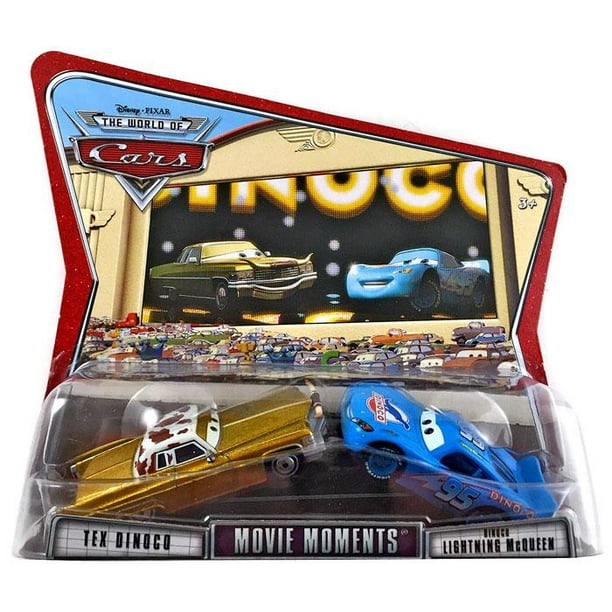 Disney Pixar Cars Movie Moments Tex Dinoco Lightning Mcqueen Toy Car Set Walmart Com Walmart Com