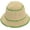 Beige-green, variant on Straw Crochet Beach Hat Wide Brim UV Protection Sun Hats Woven Contrast Stripe Foldable Vacation Hat
