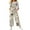 Beige, variant on WTOBBY Women's Casual Sleeveless Jumpsuit with Retro Floral Print, Fashionable Loose Fit Design for Comfortable and Stylish Everyday Wear,BeigeL