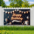 thumbnail image 4 of Decorative Balloon Banner Birthday Party Backdrop Stars and Balloons Happy Birthday to you for Birthday Party Indoor Decoration Celebration, 4 of 6
