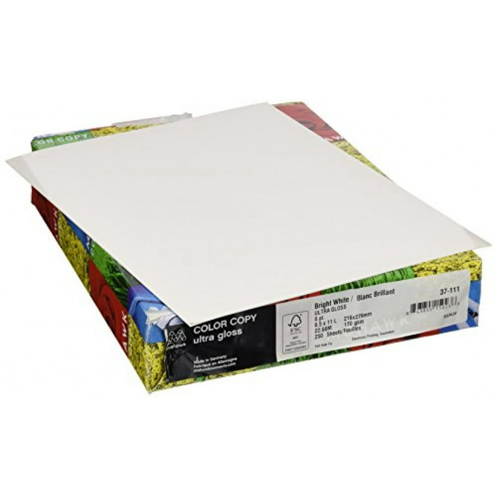 Mohawk Color Copy Ultra Gloss Cover Paper 92Bright White Shade, 8