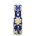 thumbnail image 4 of Women's Summer Casual Dresses 2024 Women's Vintage Tribal Print Dresses Daily Casual Sleeveless V-Neck Boho Evening Dresses, 4 of 6