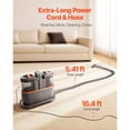 thumbnail image 3 of Portable Carpet Cleaner Machine 11.5KPa Handheld Upholstery Stain Remover with 50.72oz Clean 27.05oz Dirty Tank for Carpet Couch Sofa Car Interior Deep Cleaning Lightweight Extractor Home Use, 3 of 8