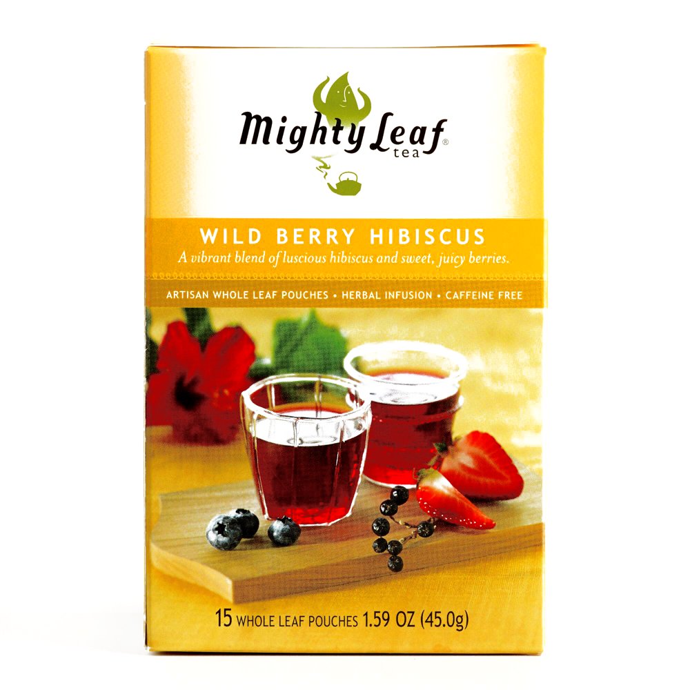 Mighty Tea Leaf Wild Berry Hibiscus Tea 15 Count (1 Item Per Order