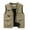 Khaki, variant on NARABB Men's Sleeveless Warm Vest Thin Sports Multi-bag Quick-drying Loose Vest Mountaineering Tooling Outdoor Vest Jackets