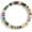 A, variant on Initial Beaded Bracelet for Women, Natural Stone Stretch Bracelet with Letter Charm, Colorful Handmade Boho Beach Bracelet, Personalized Jewelry Gift for Women, Fits 6.5-7 Inch Wrist