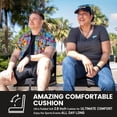 thumbnail image 4 of Wide Padded Portable Folding Comfort Stadium Chair with Shoulder Strap for Football Baseball Games, Stadium Seats for Bleachers with Back Support, Bleacher Seats with Backs and Cushion, 4 of 9