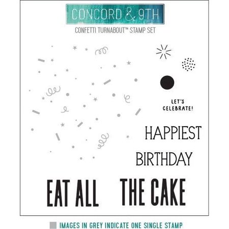 UPC: 0090222400634 | Concord & 9th Clear Stamps 4 X4 -Confetti Turnabout