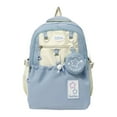 thumbnail image 1 of Japanese Cute Girl Colorful Backpack Female Korean Version Star Backpack Junior High School Student Backpack, 1 of 9