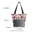 thumbnail image 2 of Lsque Rose Flowers Pattern Beach Tote,Shoulder Handbag,Spacious Tote Bag,Lightweight Travel Bag,Versatile Shopping Bag, 2 of 6
