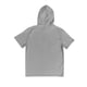 thumbnail image 5 of Sudadera con capucha de manga corta para hombre - Camiseta informal de poliéster para primavera/verano - Color liso, 5 of 7