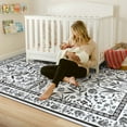 thumbnail image 7 of Balacho Cozy Boho Vintage Floral Area Rug, 5' x 8', Black, 7 of 7