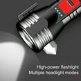 thumbnail image 6 of Outdoor Multifunctional Fire Torch Flashlight with USB Rechargeable 1800mAh Battery | Fire Cutter & Alloy Fire Head | 3-Mode High Lumen Side Light | Water Resistant | for Camping, Home, Car, 6 of 8