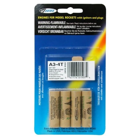 Estes A3 4T Engine Pack 4 Each price history on PriceWatchPro