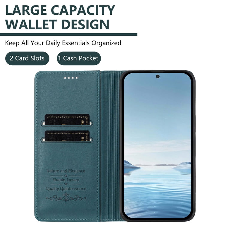 Case for Blackview Shark 8, Shockproof PU Leather Flip Wallet Case