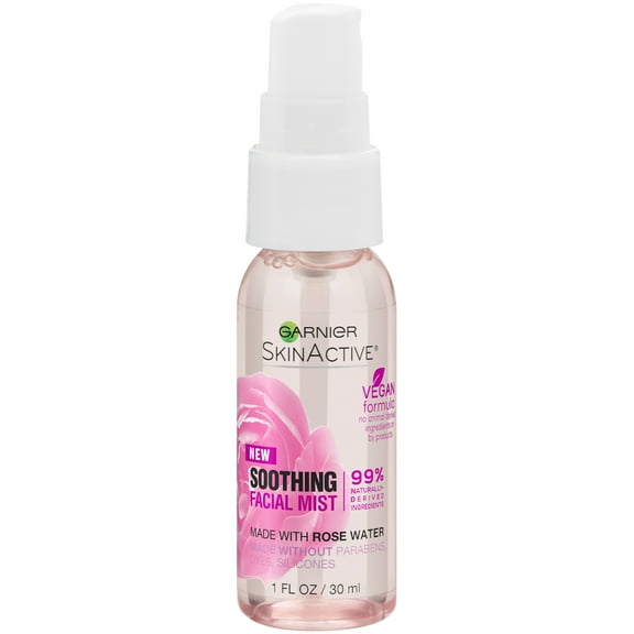 Garnier SkinActive Facial Mist Spray with Rose Water, 1 fl oz