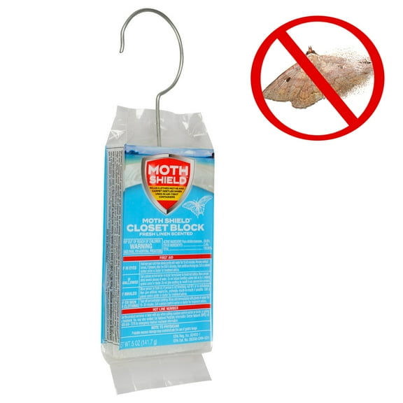 Closet Freshener Fresh Linen Scented Block Kill Clothes Moths Carpet Beetles 5oz