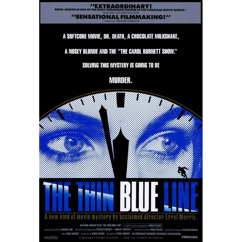 The Thin Blue Line Poster 27x40 1988