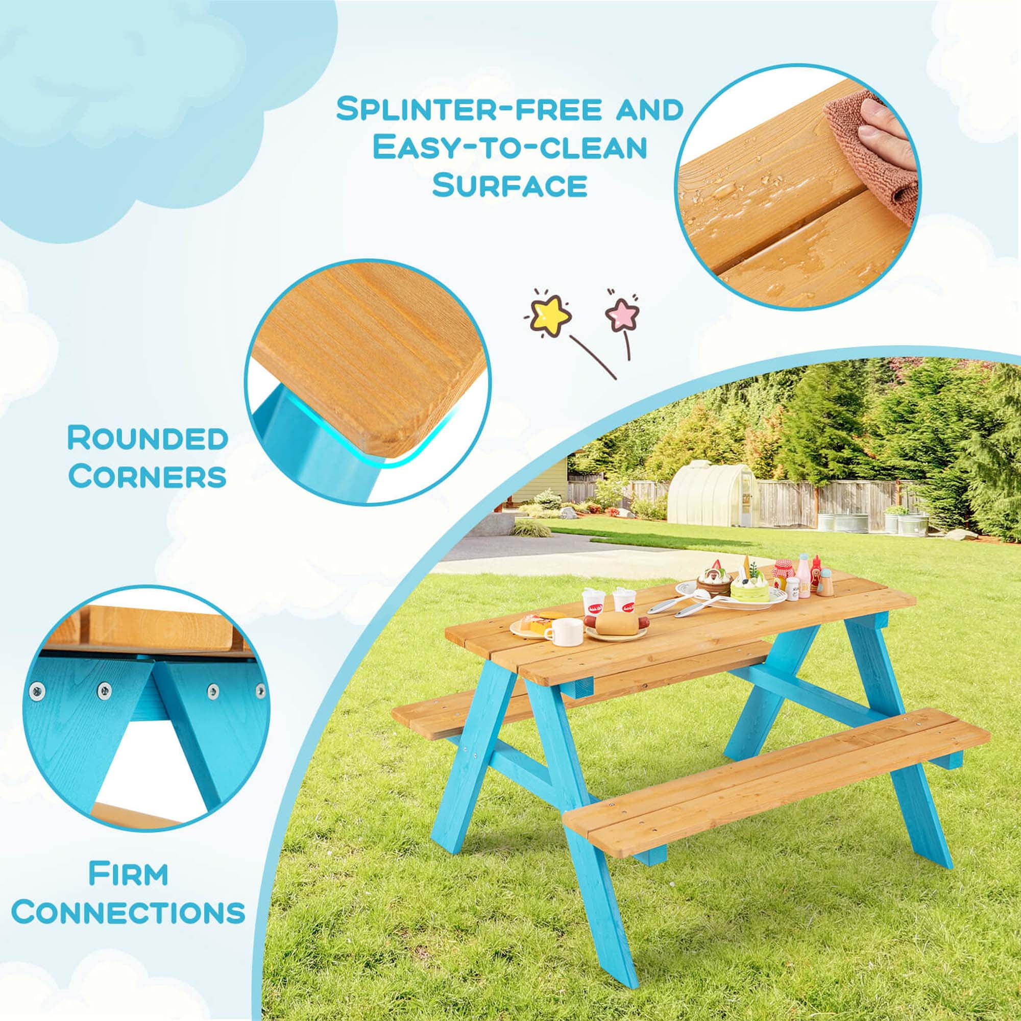 Wooden Bench Lidl Childrens Picnic Table Children's Wooden Bench
