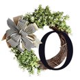 thumbnail image 2 of Easy to Hang Wreath Pendant - Weather Resistant - Colorfast - Non-withering - Eucalyptus Door Wreath Pendant - Home Decor, 2 of 8