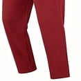 thumbnail image 6 of HAOTAGS Boys Sweatpants (2-15) Open Bottom Elastic Waist Loose Casual Workout Side Pockets Jogger Pants Red Size 12, 6 of 7