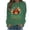Green, variant on Wancir Womens Thanksgiving Shirt Leopard Pumpkin Printed Cute Graphic Tee Thankful Grateful Blessed T-Shirts Fall Top