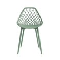 thumbnail image 4 of Kurv Indoor Outdoor Dining Chair - Aloe Green - Set of 2, 4 of 6