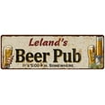 thumbnail image 1 of Leland's Beer Pub Gift Man Cave Bar Decor Gift 6x18 Sign 206180053313, 1 of 1